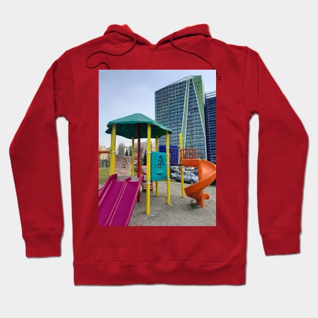 Playground & business building Hoodie by Stephfuccio.com